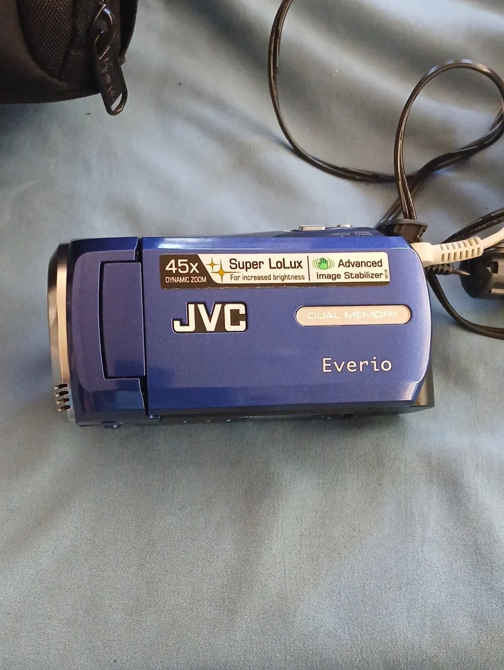 JVC Everio Blue Digital Camcorder - 45x Zoom, Image Stabilizer